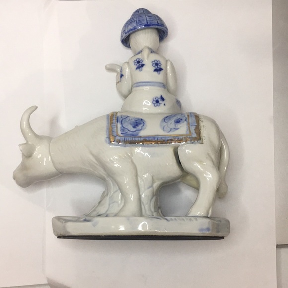 Vintage Made In Taiwan Asian Pair Ridding Water Buffalo - Picture 11 of 11